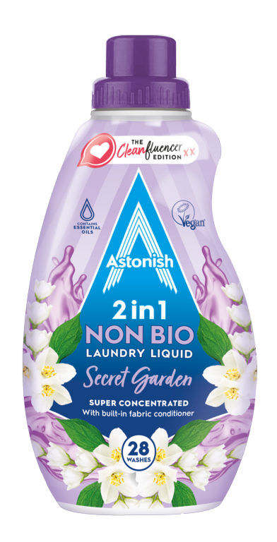 Astonish 2 in 1 Non Bio Laundry Liquid 28Washes 840ml Astonish 2 in 1 Non Bio Laundry Liquid 28Washes 840ml